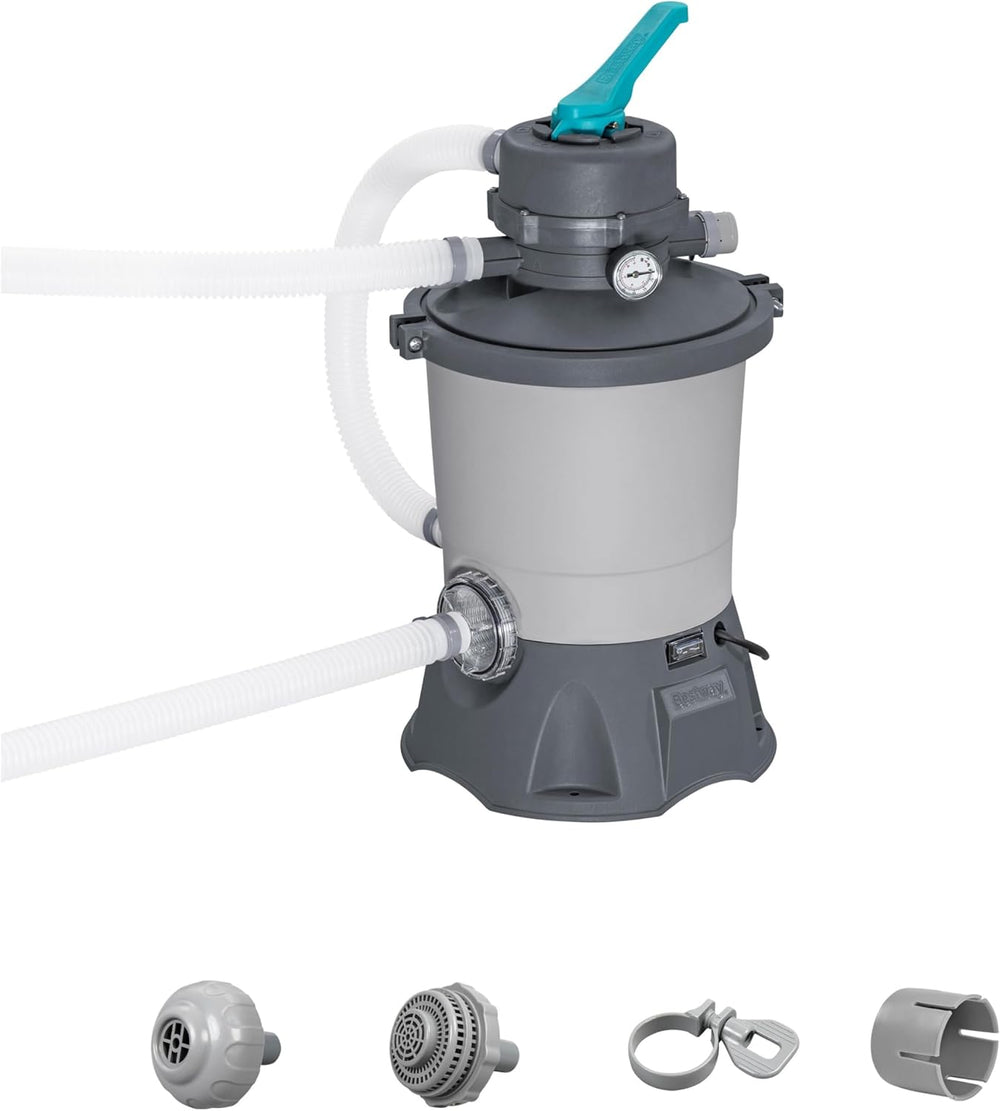 Bestway 58515-7 Bomba con filtro de arena, 3.596 l, Gris