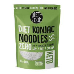 Fideos Shirataki Dietéticos | Fideos Konjac bajos en carbohidratos | 200 gramos de fideos dietéticos solubles en agua, veganos, bajos en calorías, sin grasa, sin soja, sin gluten