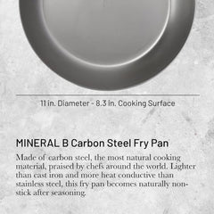Sartén MINERAL B PRO Fabricada en acero Ollas y Sartenes Naty Shop
