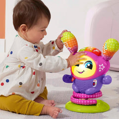 Fisher-Price DJ Bouncin' Star Baby Toys | Jucării educative pentru băieți și fete de 1 an | Cadouri pentru copii de 1 an | Jucării interactive pentru fete și băieți de 1 an | Versiunea în limba engleză 9-36m, HRC48 Jucarii Bebe Naty Shop