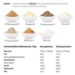 LOWER CARB BREAD BLEND, keto, vegan și fără gluten, alternativă de pâine proteică fără soia și cereale Bucatarie Naty Shop