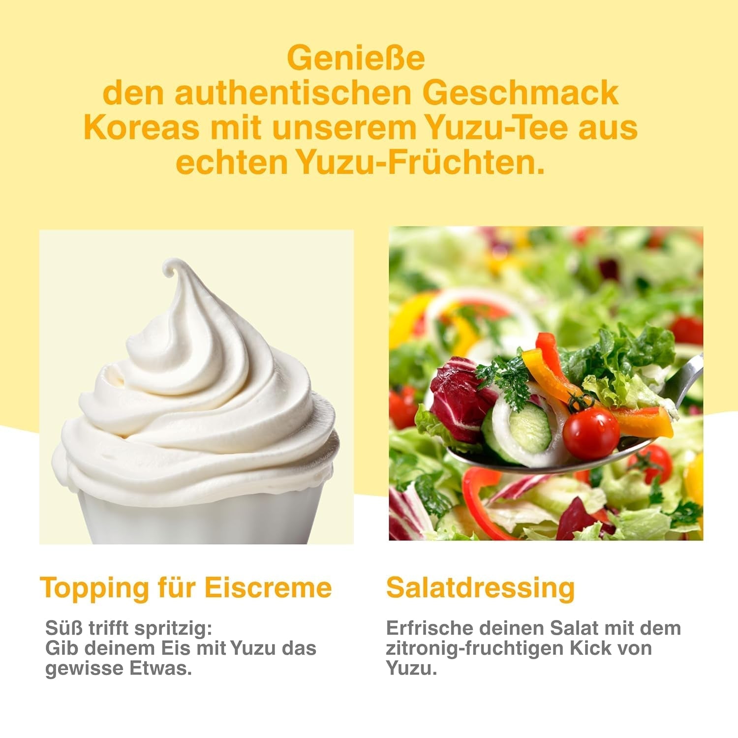 Easycookasia Korean Drink – Ceai Yuzu | Fructat, dulce și citric | Cu vitamina C | Pentru ceai, limonadă, cocktailuri și deserturi | Descoperă cultura asiatică a ceaiului (500 g)