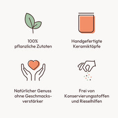 Comida compartida | Kräuterbutter-Gewürz | Würzmischung im Keramiktopf | 45g | Vegano, sin gluten y con ingredientes naturales