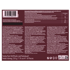 Cerezas al ron – 220 g – 8 monedas de chocolate negro con gelatina de cereza y ron – Especialidad de mazapán con frutas y alcohol – Chocolate con alcohol – Idea de regalo