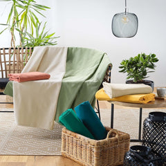 Douceur D'Intérieur, Manta (220 X 240 Cm) Lucile Curry, Polialgodón, Unicolor Douceur d'Intérieur Camas y mantas