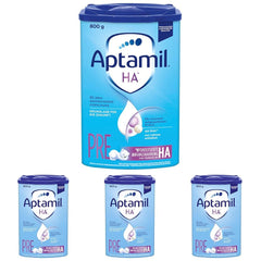 Aptamil HA PRE - Fórmula infantil desde el nacimiento con DHA, sin lactosa, sin aceite de palma, leche en polvo para alimentos para bebés, 800 g (paquete de 4)
