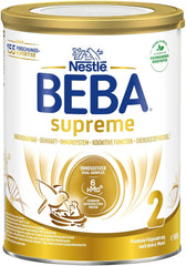 BEBA SUPREME 2 Leche de continuación a partir de los 6 meses, solo lactosa, sin aceite de palma, pack de 6 (6 x 800g) Naty Shop