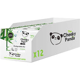 Toallitas húmedas de bambú Cheeky Panda Baby | 720 toallitas ecológicas | Productos esenciales delicados y suaves para recién nacidos.