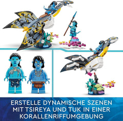 LEGO Avatar El Descubrimiento de Ilu Camino Acuático Juguete de Construcción con Figura Subacuática Set Pandora Collection para Niños y Fanáticos del Cine de 8 años en adelante 75575 Juegos de construcción Besuche den LEGO-Store