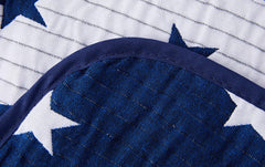 VIALMAN cubrecama Sofia 10 cama king size | edredón de estrellas | tamaño del edredón 250 X 270 cm | cubrecama y cubre sofá azul marino Camas y Fundas Besuche den VIALMAN-Store