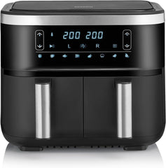 SEVERIN Freidora de aire caliente doble con cámara de cocción 2 X 3,8 L, 8 programas automáticos Electrodomésticos Naty Shop 2 X 3,8 Litros Garkorb (Parallelnutzung) / 8 Automatik-Programme