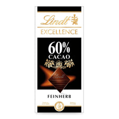 Lindt Excellence Barrita 78 Percent Cacao - Barrita Vegana Persistencia Intensidad Cacao 100g Ideal Regalo