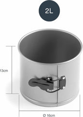 Molde para panettone, desmontable, acero al carbono, antiadherente, diámetro 16 cm, volumen 2 litros Moldes y bandejas para hornear Naty Shop