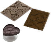 Silikomart 22.166.77.0165 CKC06, Set forma chocolate y cortador de cocina Naty Shop