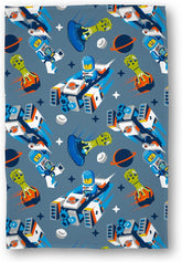 Character World Official Lego® City Fleece Blanket, Super Soft, Warm Blue Throw, Cityspace Design, Perfect pentru dormitoare, camping și dormit, 100 X 150 Cm Paturi si Cuverturi Besuche den Character World-Store Multicolor 100 X 150 Cm