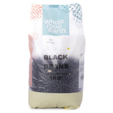 Frijoles negros Wholefood Earth 1 kg sin OGM Natural alto en fibra alto en proteínas