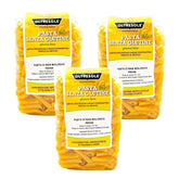 - Pasta di Mais Giallo Biologica Italiana Gluten Free, Formato Penne - pasta sin gluten, 100% farina di mais giallo orgánica, vegana, confezione da 3 pacchi da 350 g