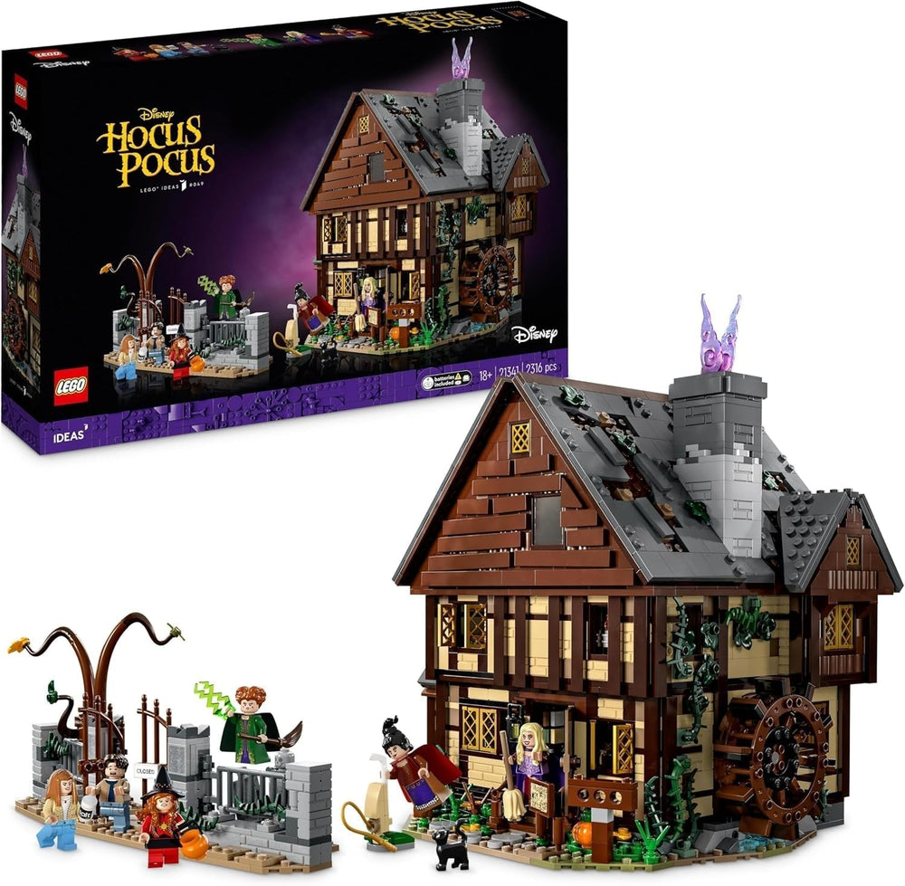 LEGO Ideas Hocus Pocus: Set de Casa de Brujas de las Hermanas Sanderson, Kit de Colección para Adultos con Casa, 6 Minifiguras y Accesorios, Mujeres y Hombres 21341 Juegos de Construcción Besuche den LEGO-Store Multicolor