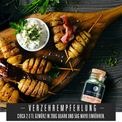 Ankerkraut Kräuterquark Dip, Gewürzmischung für Quark, Ohne Geschmackverstärker, Premium Qualität, Alternative Joghurt und Soja-Quark, Aufstrich selber machen, 55 g en vaso de corcho