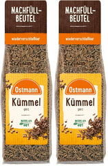 Ostmann Gewürze - Kümmel ganz | Zum Würzen von Brot und Gebäck | Zum Nachfüllen der Streudose | 40 gramos en bolsa