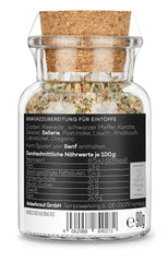 Ankerkraut Eintopf, Linsen, Beans and Gemüse, Gewürz-Mischung, Vielfalt für jeden Gesmack, ohne Gesmackverstärker, lecker schmecker, 90 g en vaso de corcho