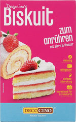 DECOCINO Biscuit Backmischung (250 G) – Einfache Zubereitung – Gelingsicher – Zum Backen Von Luftigen Biskuitböden, Creme-Torten, Biskuitrollen Uvm. Título predeterminado de la tienda Naty