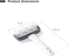 - 68802 - Küchenrollkissen, Tupfwalze, Nudelrolle, Verhindert Blasen im Teig, Ergonomischer Griff, 100% Abnehmbar, Spülmaschinenfest, Polipropileno, Libre de BPA, 12x19,5 cm