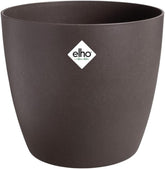 elho The Coffee Collection, ghiveci rotund de interior, 18 cm, fabricat din zaț de cafea și plastic reciclat - maro/maro espresso