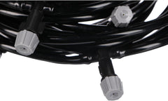 Furtun de pulverizare pentru grădină GARDEN MIST 20 m | Furtun flexibil de udare cu 20 de duze | Irigații, răcorire în zilele călduroase | Pentru sere, pergole, tufișuri | Ușor de utilizat, negru