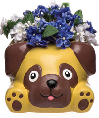 Ghivece ceramice Baker Ross „Pug” (2 bucăți) – pentru ca copiii să le picteze, să le decoreze și să le ofere cadou