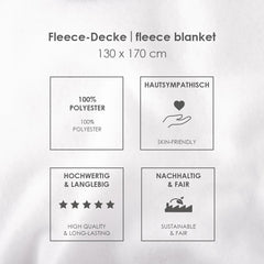 Pătură fleece Herding Wednesday, aprox. 130X170 Cm, 100% poliester, negru Paturi si Cuverturi Besuche den Herding-Store