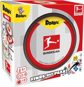 Dobble Bundesliga, juego familiar, juego de cartas, 2-8 jugadores, mayores de 6 años, 15 minutos, alemán