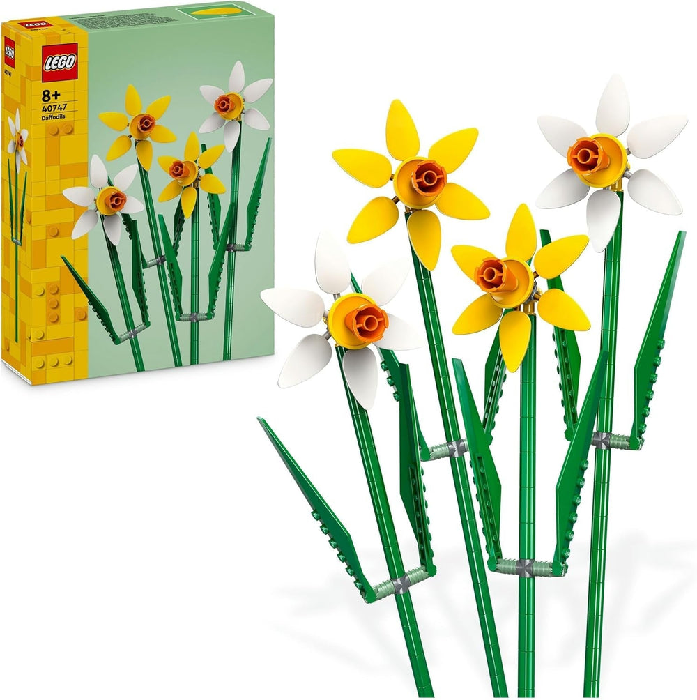 Narcisos LEGO Botanicals - Regalos de Pascua para niñas y niños - Flores artificiales para niños - Ramo de flores como decoración de la habitación o la oficina - Regalo para mujeres - 40747 Juegos de construcción Besuche den LEGO-Store Single