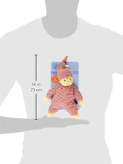 Sterntaler 3015034 Păpușă de joacă Heiko, zornăitor integrat, vârstă: pentru bebeluși de la naștere, 23 cm, roșu/alb | 1 pachet Jucarii Bebe Naty Shop