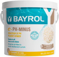 BAYROL e-pH-Minus granulado 6 kg - reduce rápida y eficazmente los niveles excesivamente altos de pH en piscinas - fácil dosificación directamente en el agua - incluye vaso dosificador - reductor de pH - ajuste de pH para piscinas