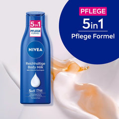 NIVEA Leche Corporal Rica, 250 ml Cosmética y Belleza Naty Shop