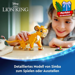 LEGO Ç€ Disney Simba, el cachorro del rey león, juguete de construcción para niños, set de juego de fantasía con la figura del león, genial idea de regalo para niñas y niños a partir de 6 años, juguete para niños 43243 Juegos de construcción Beuche den LEGO-Store