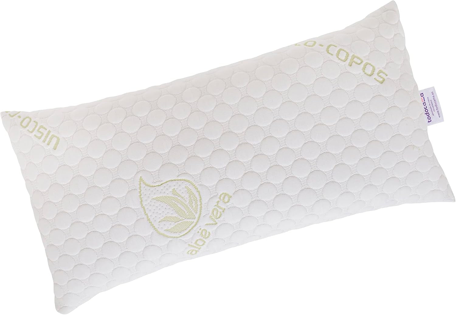 Todocama Pernă, viscoelastică, pachet de fulgi 2 X 75 cm alb Perne standard Naty Shop Alb 67 cm