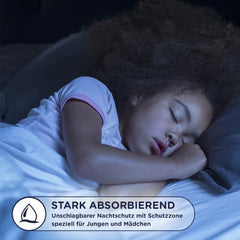 Huggies DryNites pañales nocturnos súper absorbentes para niñas de 4 a 7 años, 4 x 16 pañales tipo panty (64 unidades), paquete mensual