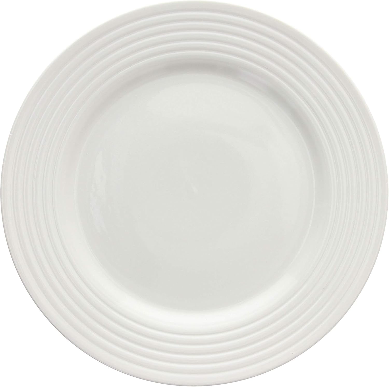 Rings Tellerservice Für 6 Personen, 18-Teilig, Porzellan, Weiß Seturi vesela masa Naty Shop