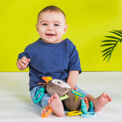 Bright Starts, jucărie pentru cărucior, leneș - cu zornăitor, oglindă și bucle taggie Jucarii Bebe Naty Shop
