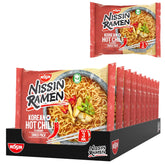 Nissin Ramen - Chile Picante Coreano Paquete de 10 Fideos Instantáneos Estilo Asiático Basados en una Receta Coreana Comida Asiática Rápida y Fácil de Preparar (10 x 65,2g)