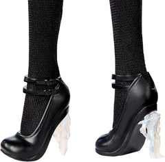 Muñeca Monster High Wednesday, figura coleccionable Rave'N Wednesday con vestido negro inspirado en el escenario de baile gótico, accesorios premium y soporte para muñecas, HXJ03 Naty Shop Dolls