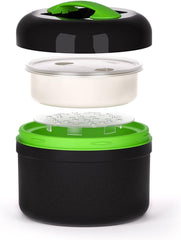 VALHERMFOOD25-03 Pro Term Lunchbox 2.5 l Colorat - Gris/Vert Cutii depozitare alimente Naty Shop