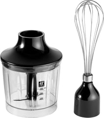 ZWILLING Zubehör-Set Für Standmixer, 2-Teilig: Zerkleinerer-Aufsatz U. Schneebesen-Aufsatz, Edelstahl/Schwarz Procesadores de alimentos y batidoras Naty Shop