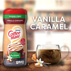 Coffee-Mate Vanilla Caramel, crema para café en polvo sin azúcar, Kaffeesahne Pulver - Vanille Karamell - ¡OHNE ZUCKER! de estados unidos