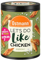 Ostmann Gewürze - Hagamos como el pollo | Hähnchen-Geschmack für ungewürzte Fleischersatzprodukte | Gewürzsalz für Tofu y Sojachunks | 90 g en barra de reciclaje Metalldose