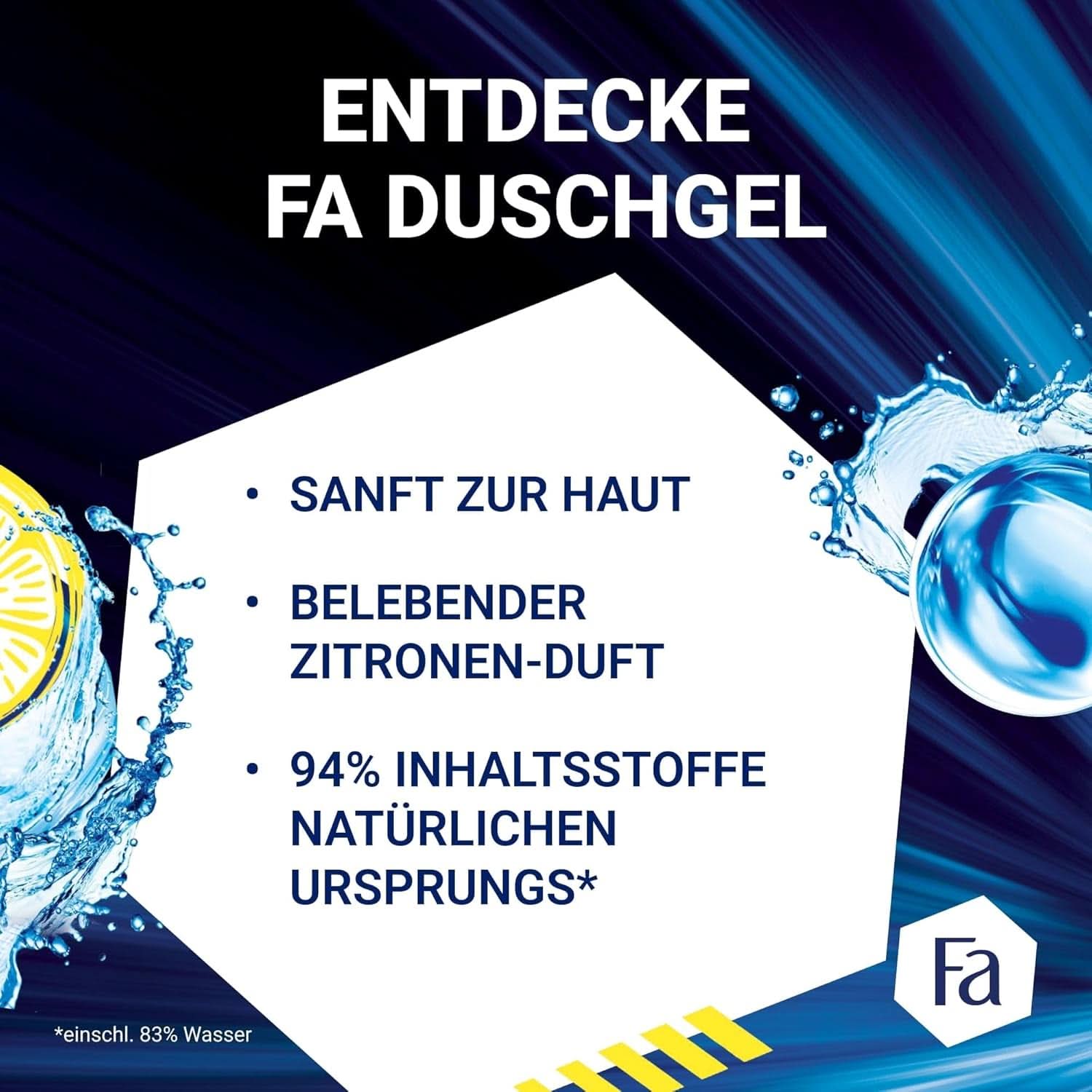 FA Gel de duș Sport, pachet de 6 x 250 ml Duș și baie Naty Shop