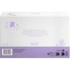 Naïf - Toallitas húmedas con loción sin plástico - 1296 piezas (24 paquetes de 54 toallitas) - para bebés y niños - Culito, cuerpo y cara del bebé - con Aloe Vera y Bambú - 0% Fragancia y Alcohol