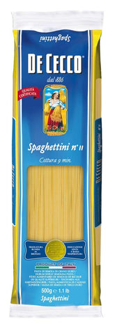 Espaguetis Pasta de Sémola de Grano Duro, 500g